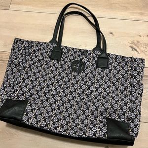 NWT Tory Burch Ella Nylon and Leather Tote